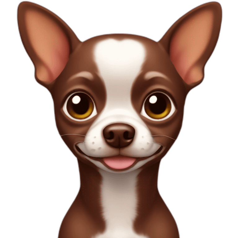 chocolate brown  chihuahua emoji