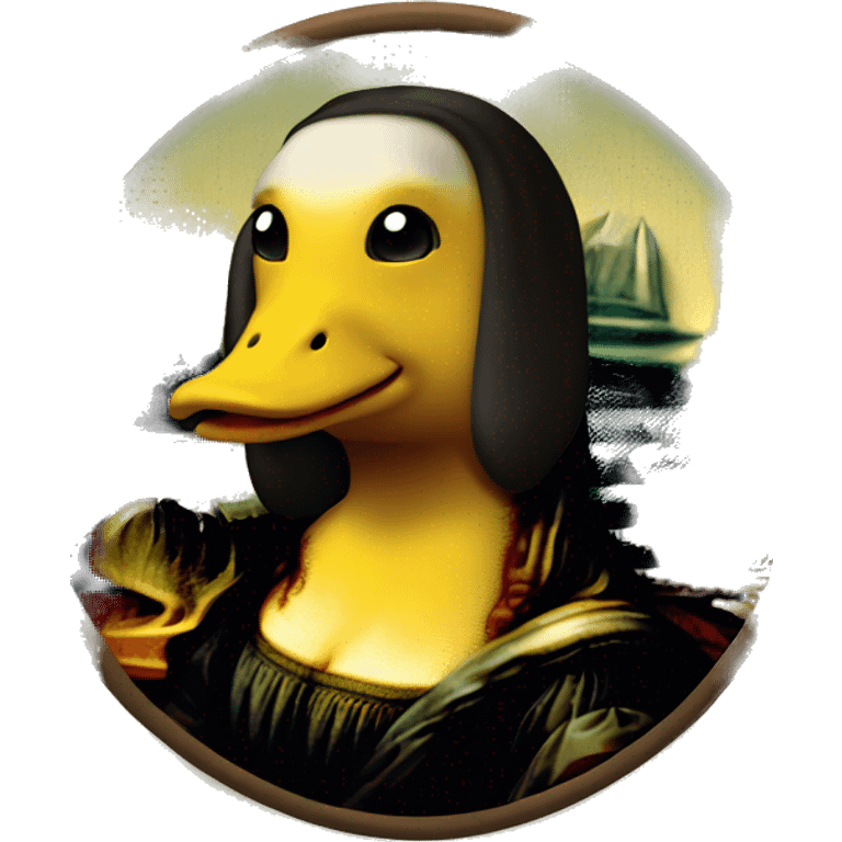 Mona lisa duck emoji