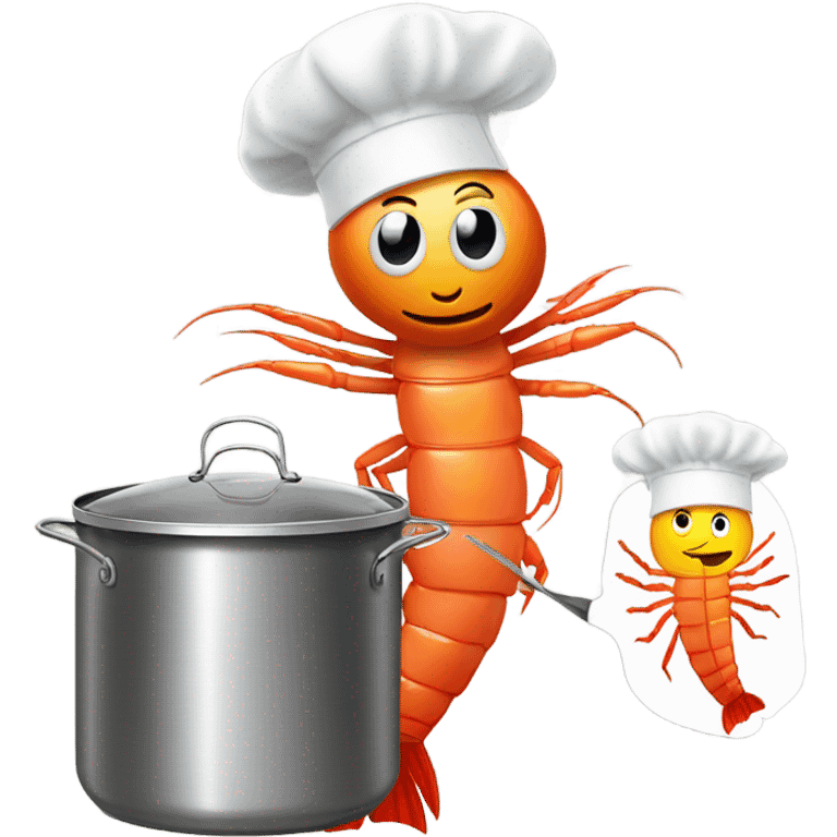 a shrimp cooking food emoji