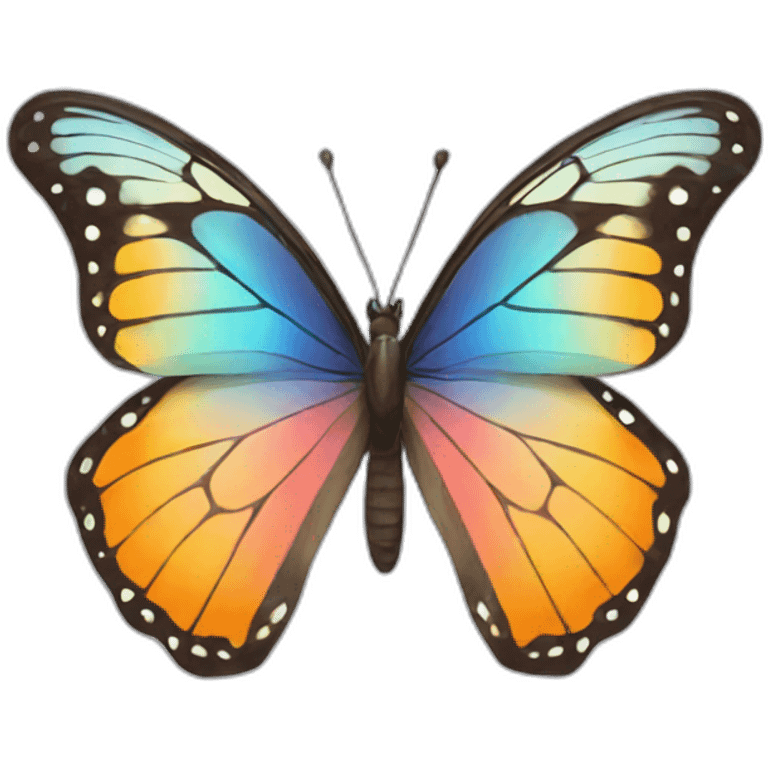 a beautiful and coulorfull butterfly emoji