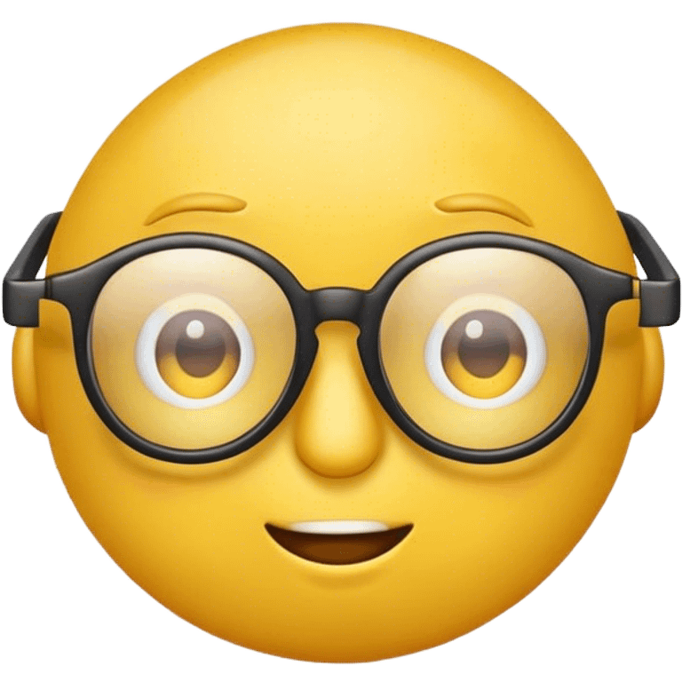 cool emoji with glasses. The emoji is the round and yellow standard formfactor emoji