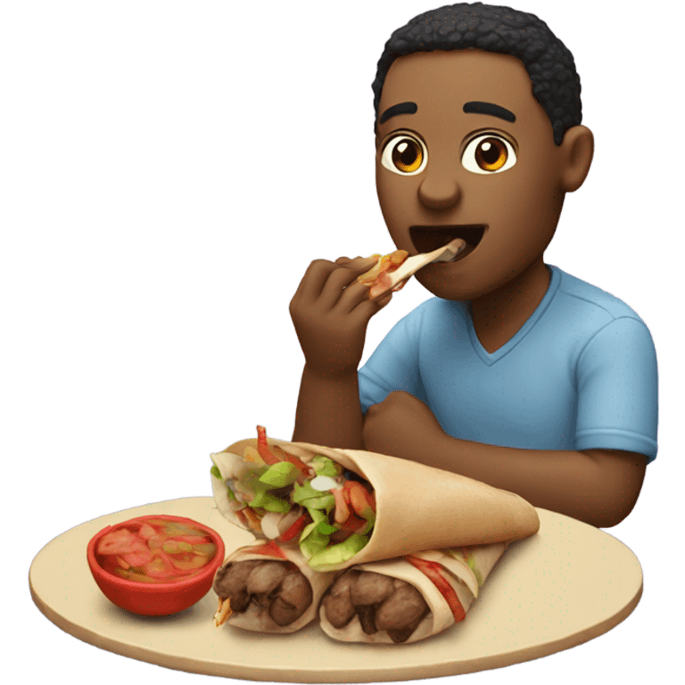 Eating a kebab  emoji