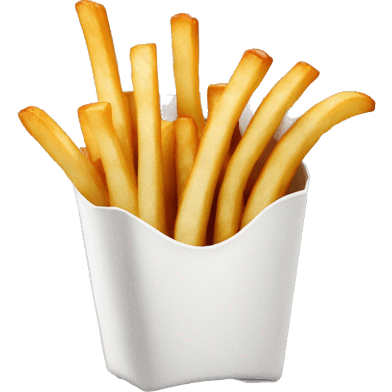 French fries with barbecue sauce and ranch emoji