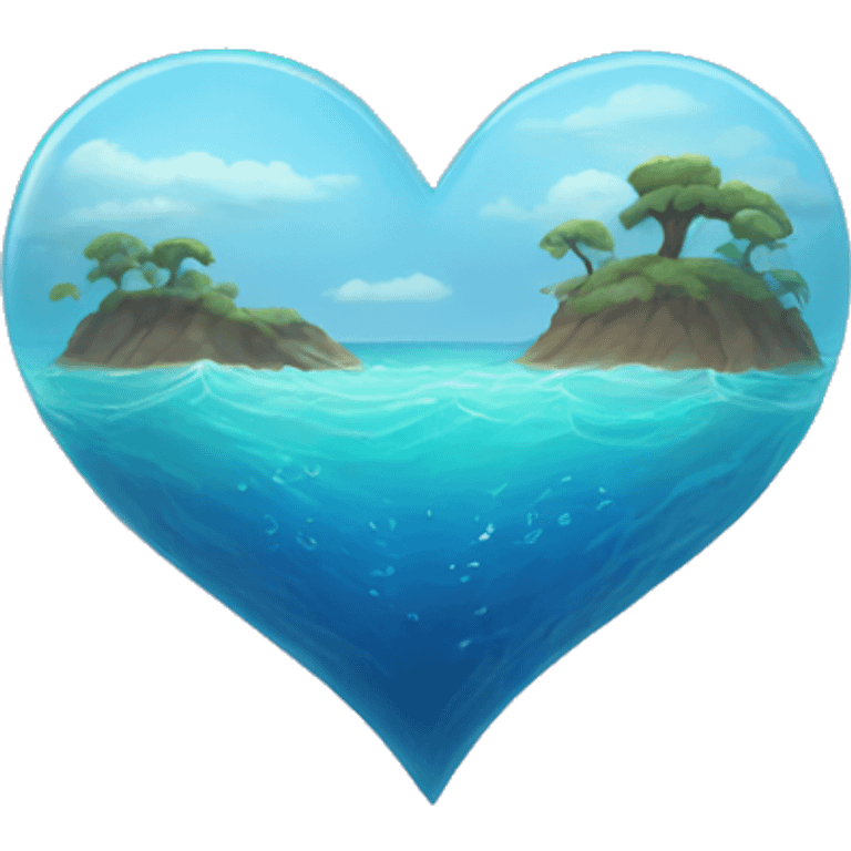 Ocean heart emoji