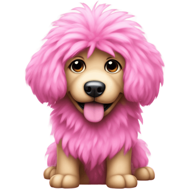 Dog pink  emoji