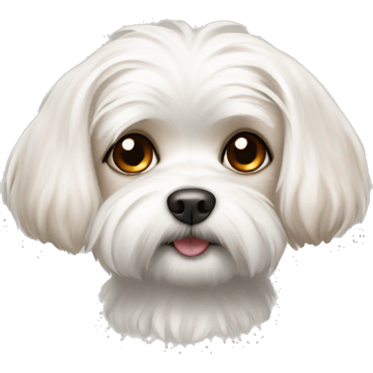 maltese dog with brown spots emoji