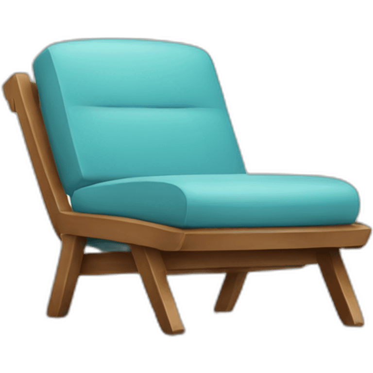 smiling lounge chair emoji