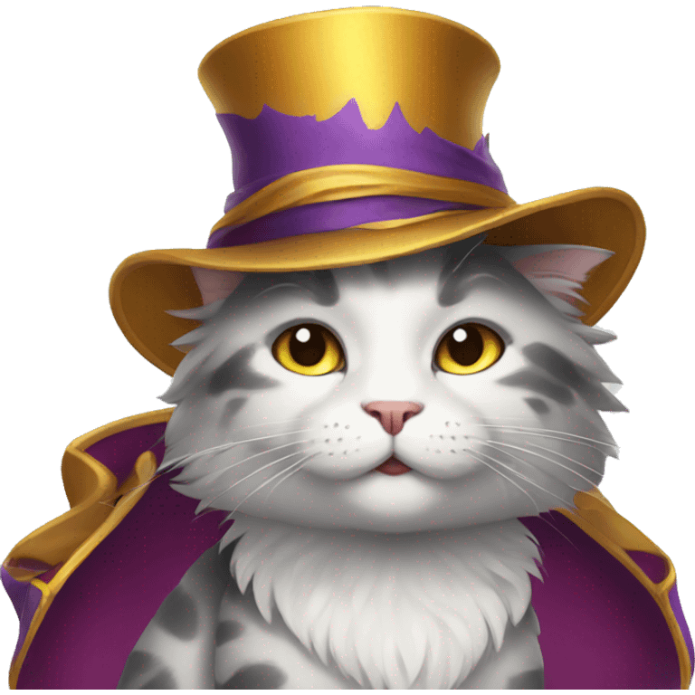 Cat magician emoji