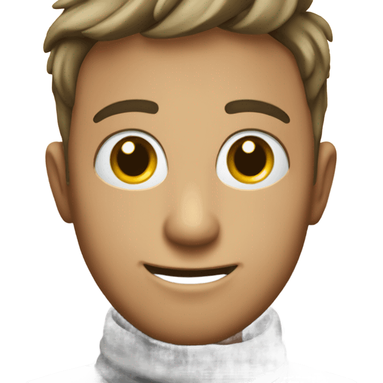 Persona feliz y emocionada con ojos llorosos emoji