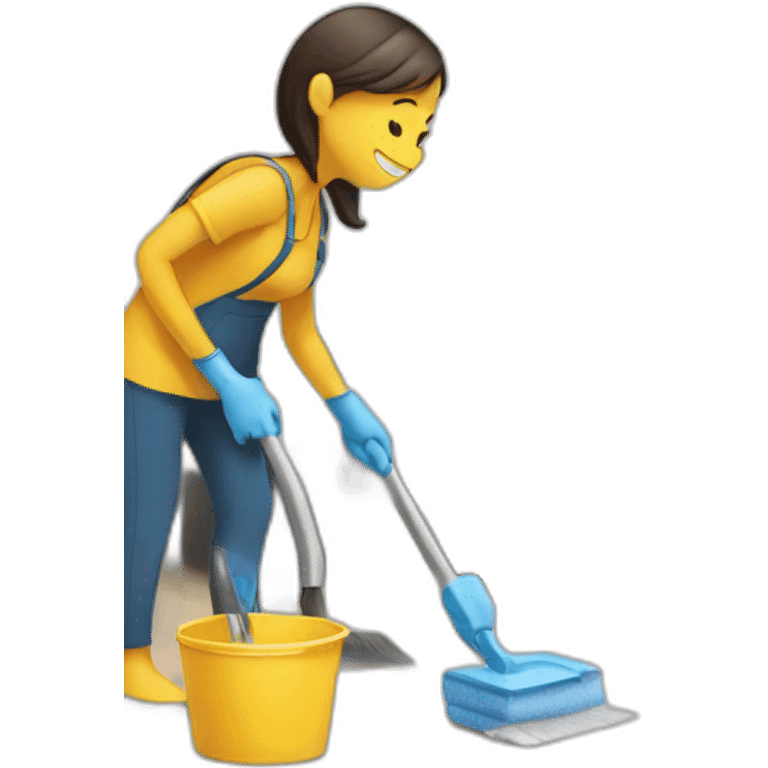 Someone cleaning a house emoji