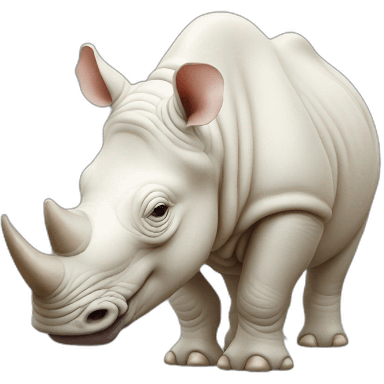 Rhinocéros albinos emoji