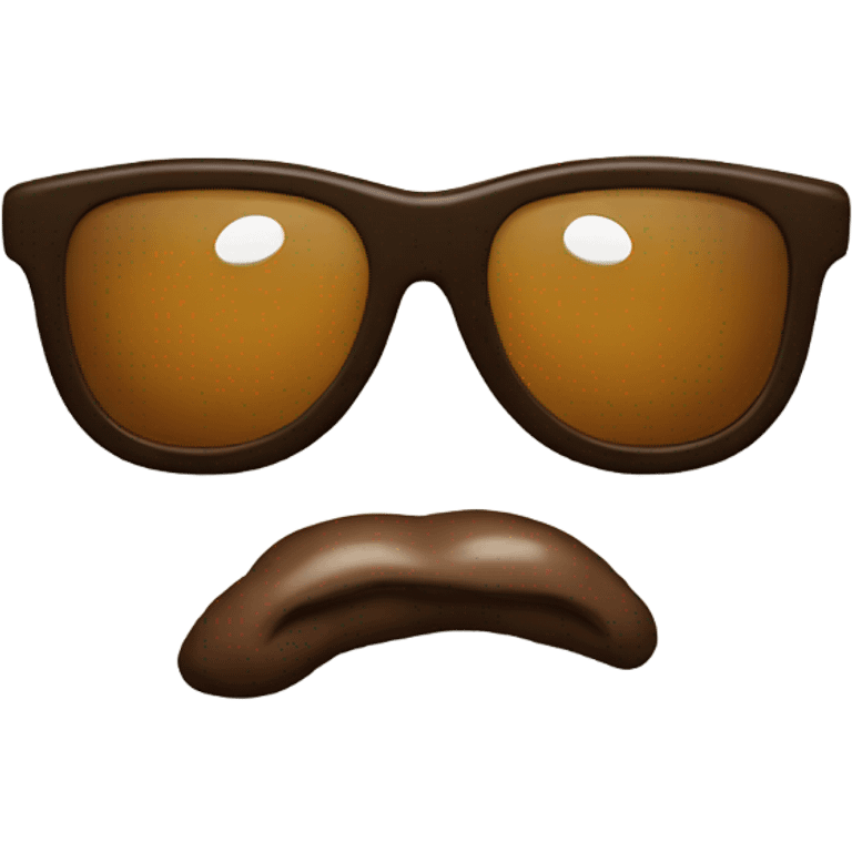 A poop with sunglasses emoji