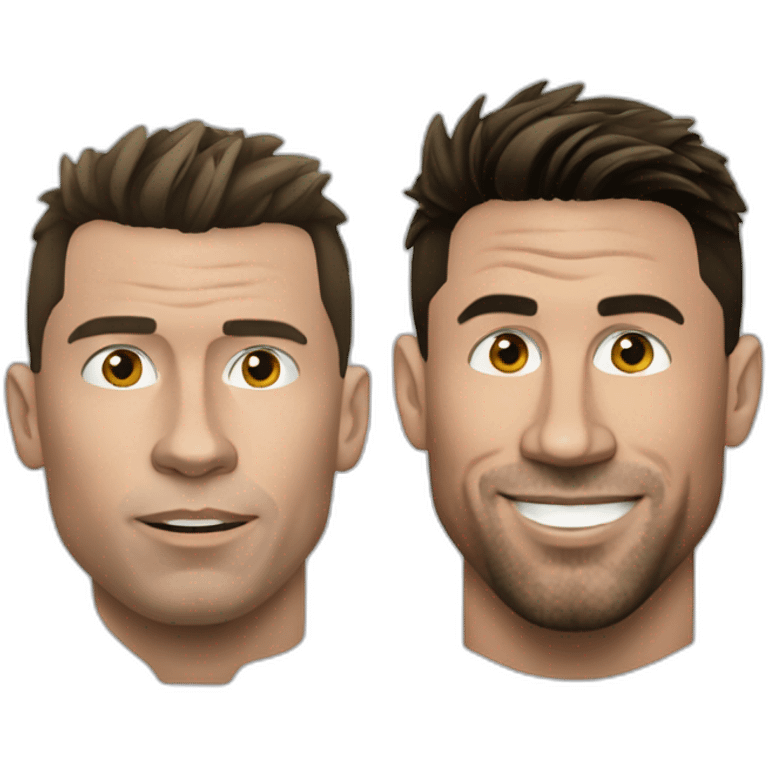 Ronaldo contre Messi emoji