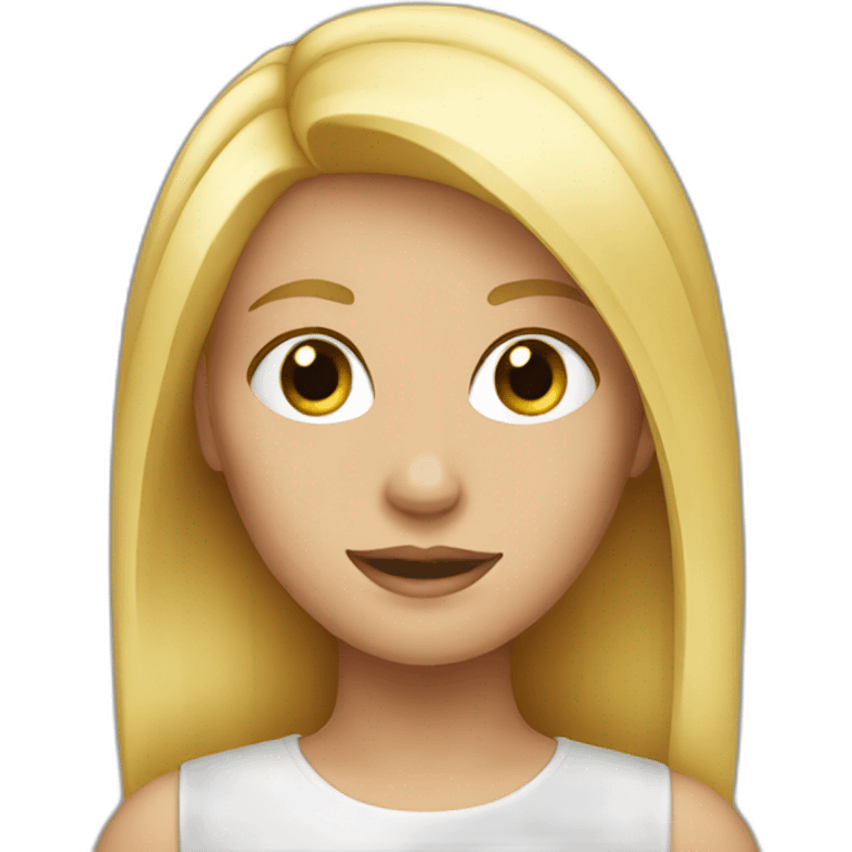 blond girl emoji