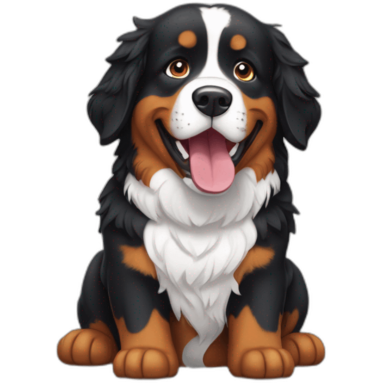 Bernese Mountain Dog Play ball emoji