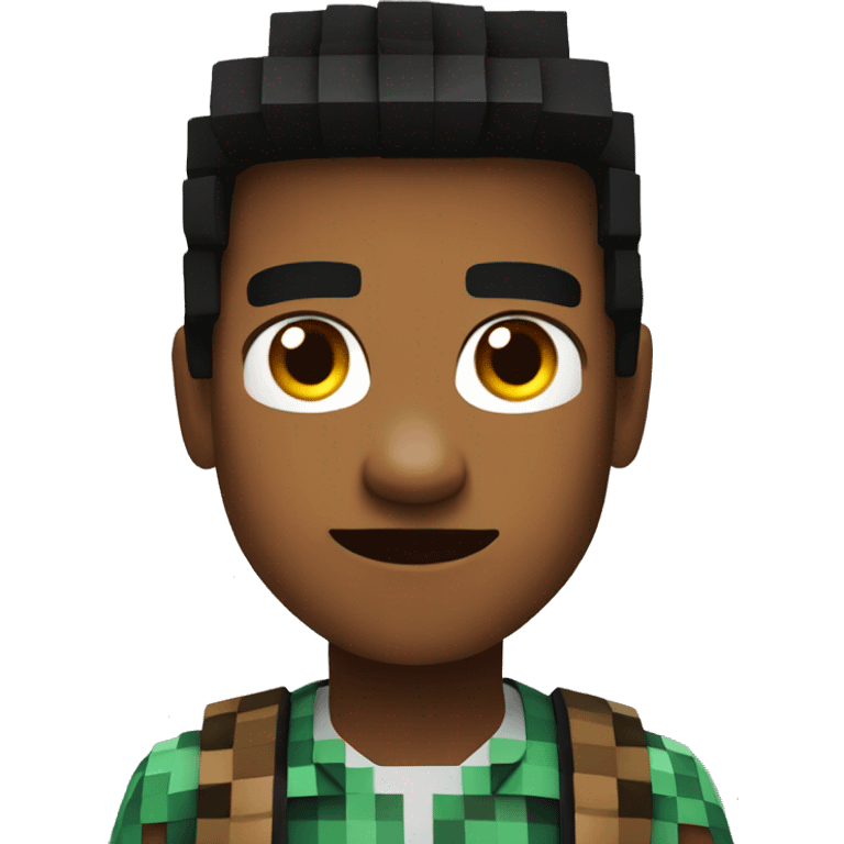 young adult in minecraft look emoji