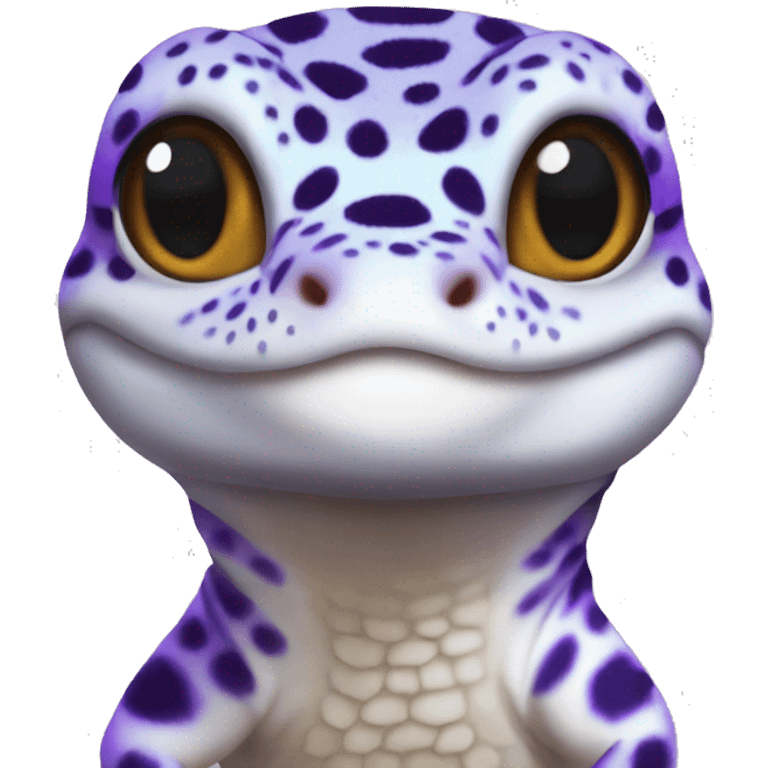 Purple leopard gecko  emoji