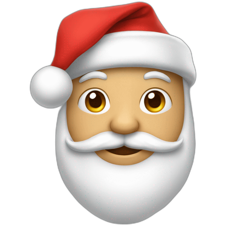 Mascota con gorro de papa Noel  emoji