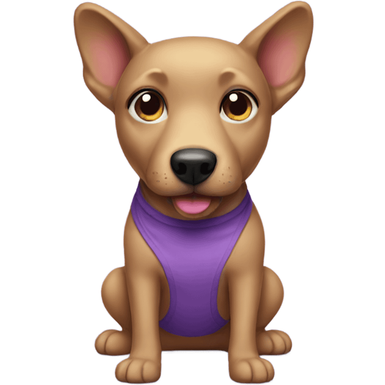 purple dog emoji