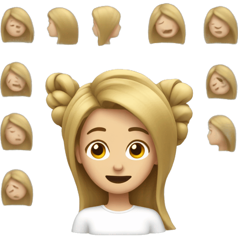 Woman flipping her hair emoji