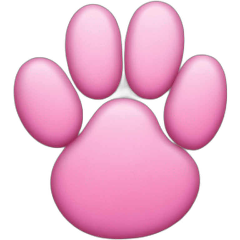 Pink cat paw emoji