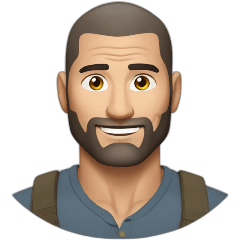 actor dave bautista cartoon wearing henley  emoji