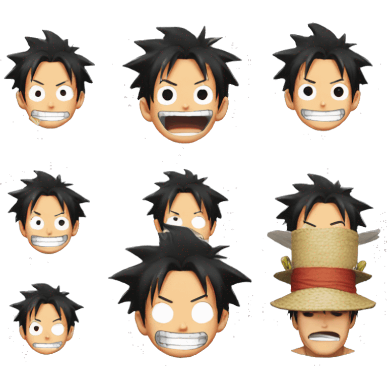 Luffy dans one Piece emoji