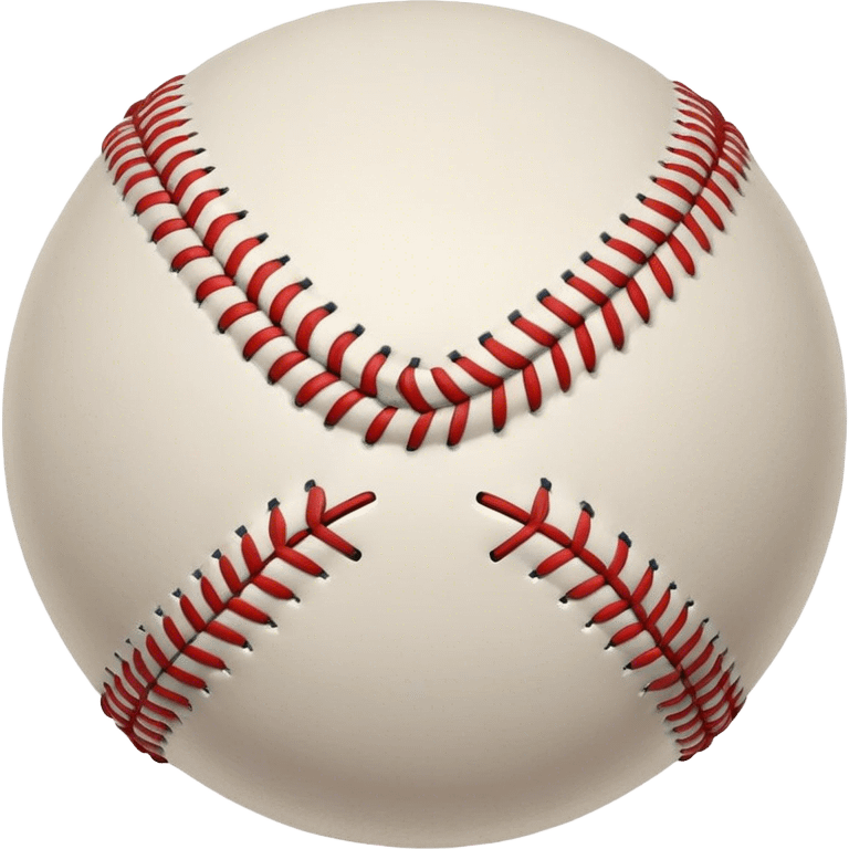 Cinematic Realistic image of a classic baseball, rendered with detailed stitching and textured leather, set against a nostalgic ballpark backdrop with soft, golden lighting that evokes Americana emoji