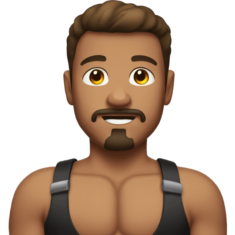 english boy with goatee and big muscels emoji