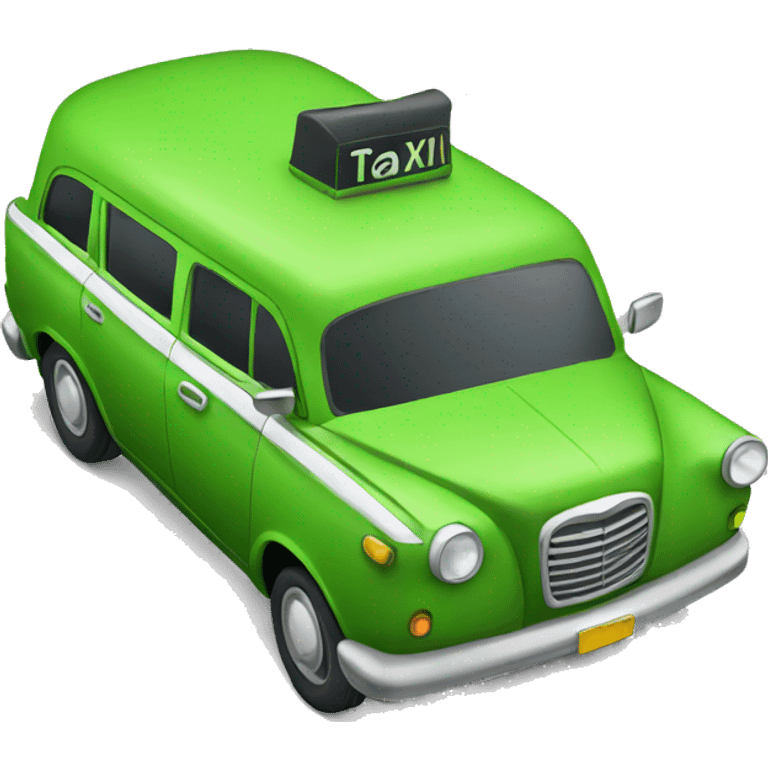 green taxi  emoji