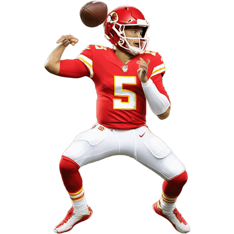 Pat Mahomes flopping emoji