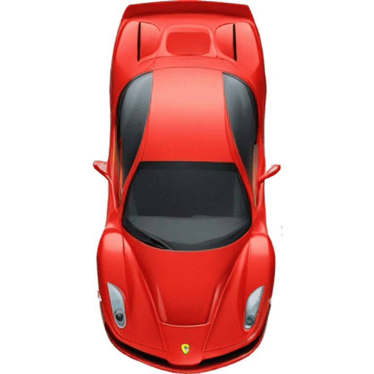 Coche Ferrari fórmula uno emoji