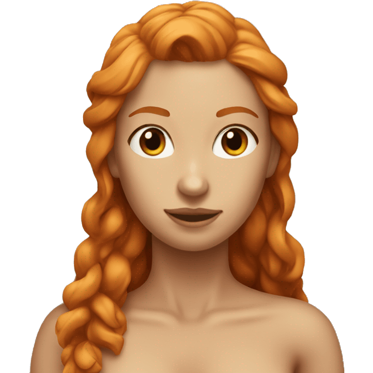 Ginger woman sfw bikini body pose emoji