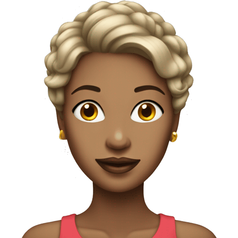 woman with coquette emoji