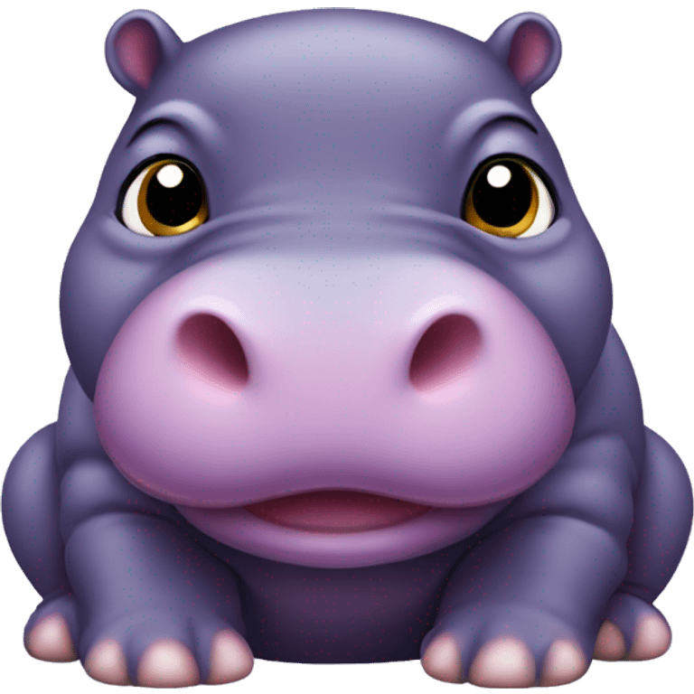 baby purple pygmy hippo  emoji