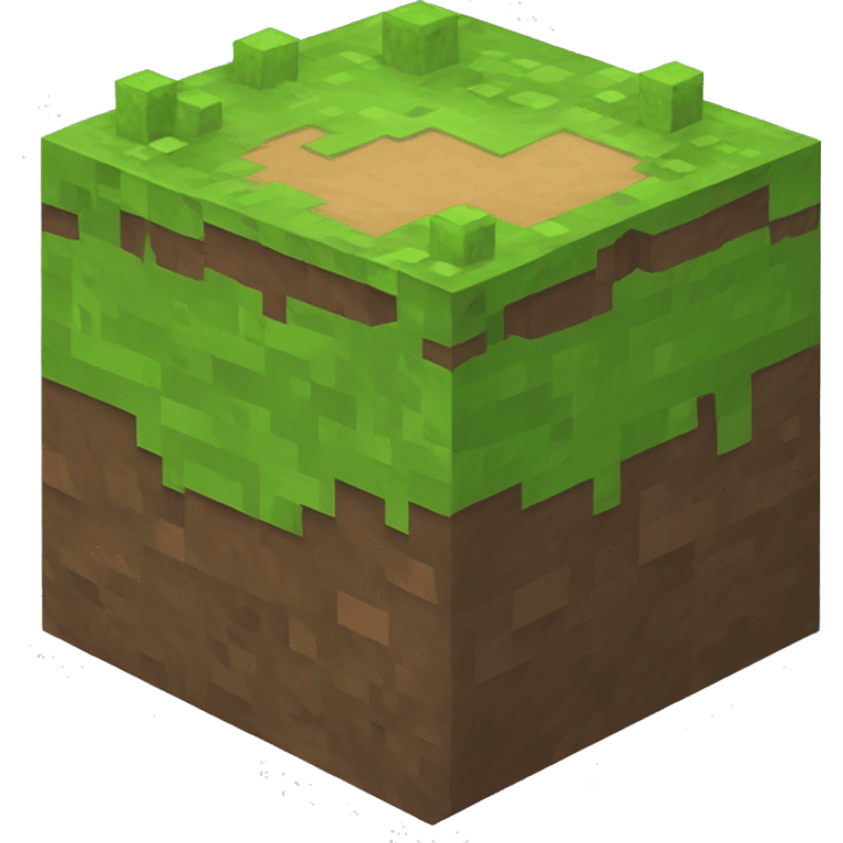 Minecraft dirt block 72x72 emoji