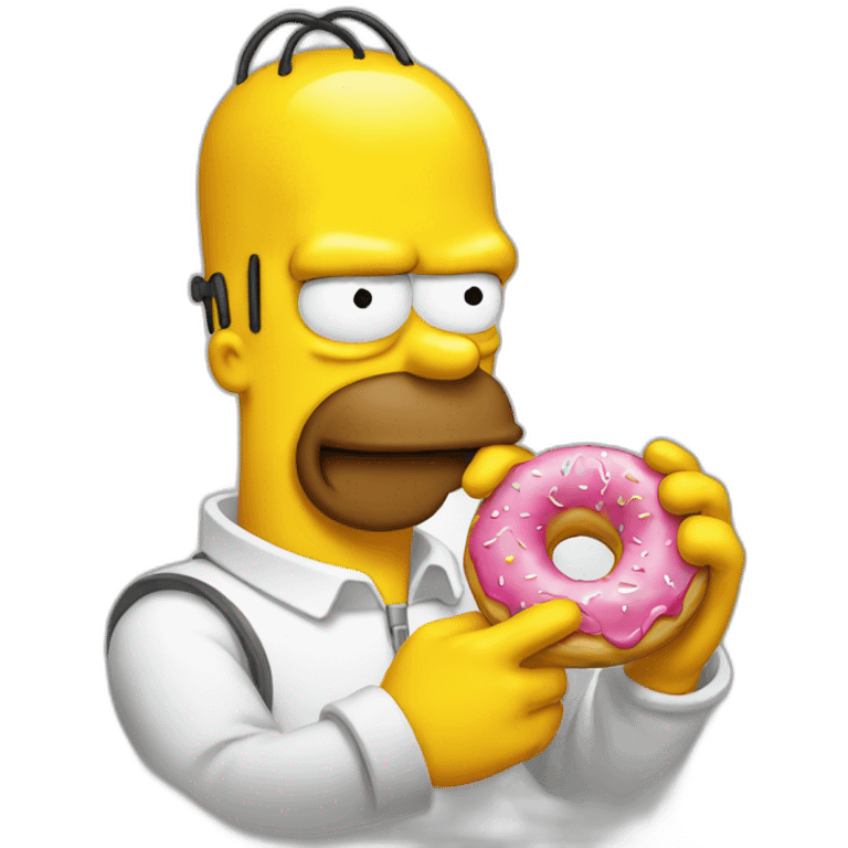 homer eat donut emoji