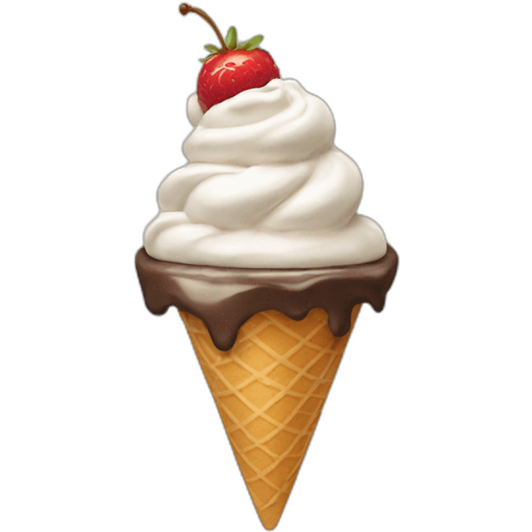 ice cream sundae emoji