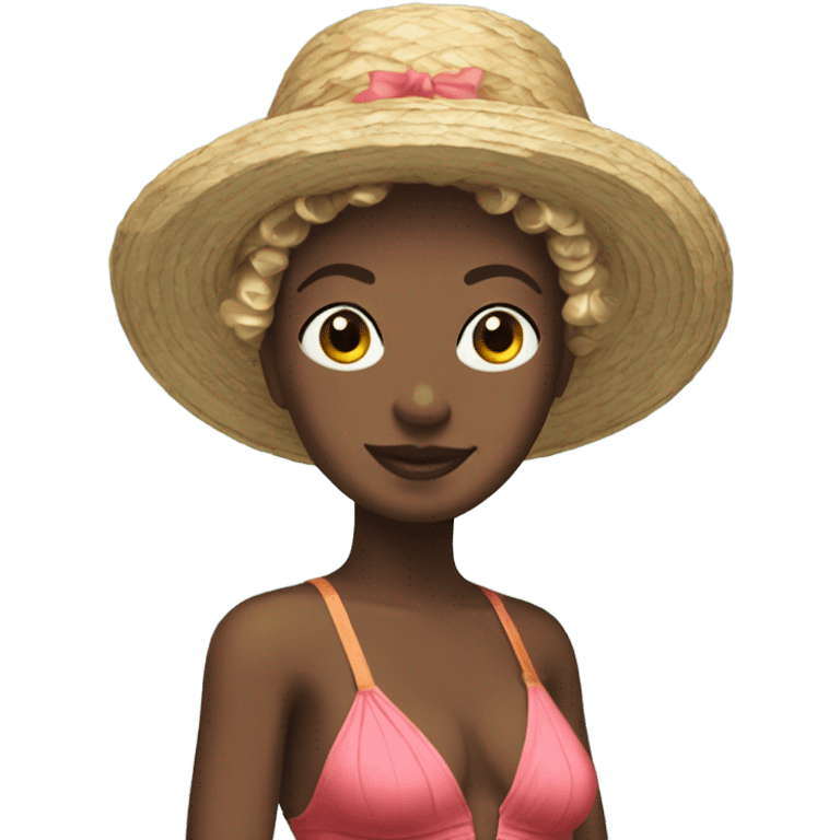 Versailles woman in one piece bathing suit emoji