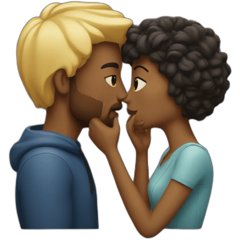 Man and woman kissing in cinema emoji