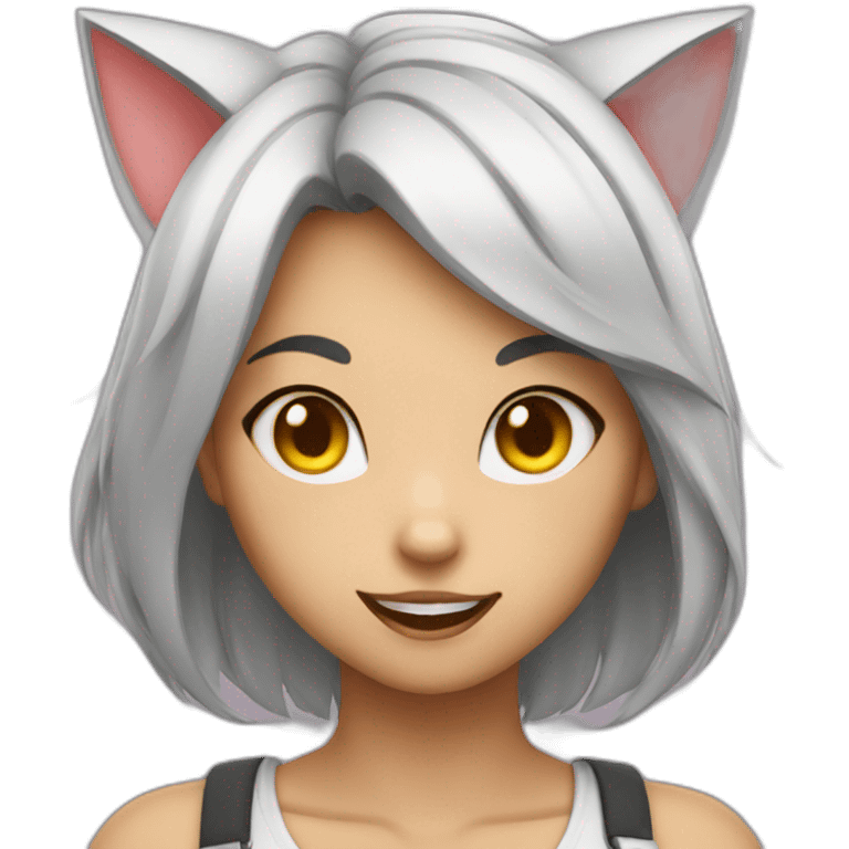 catgirl smug emoji