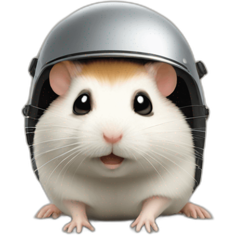 Hamster mit Helm emoji