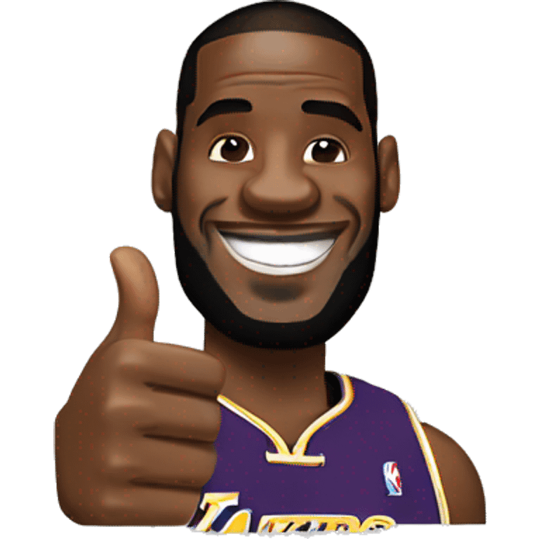 lebron james thumbs up emoji