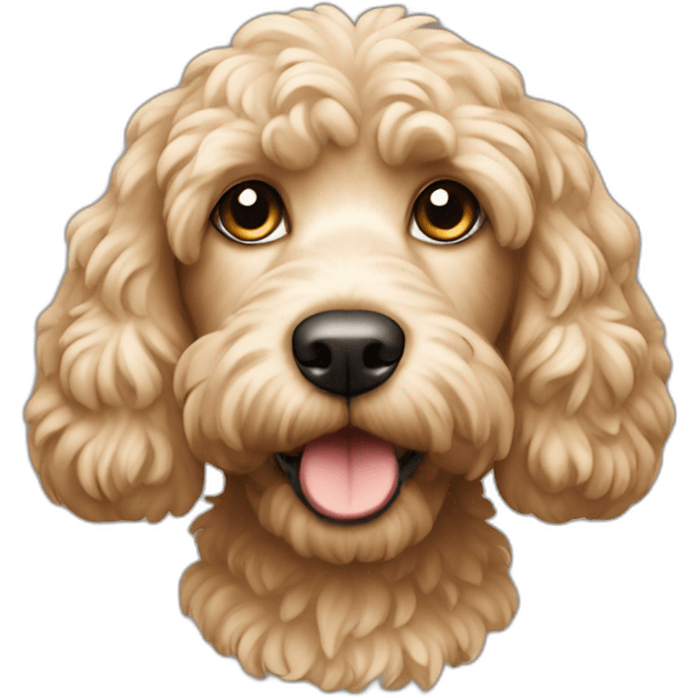 Beige Cockapoo emoji