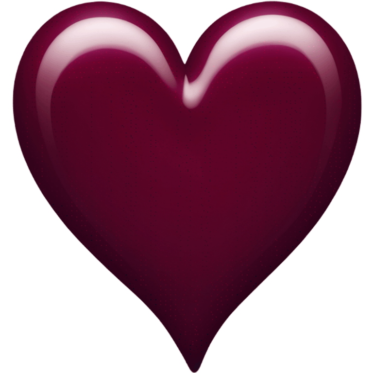 wine color heart emoji