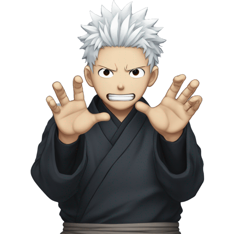 domain expansion hand sign jujutsu kaisen silencing punishment emoji