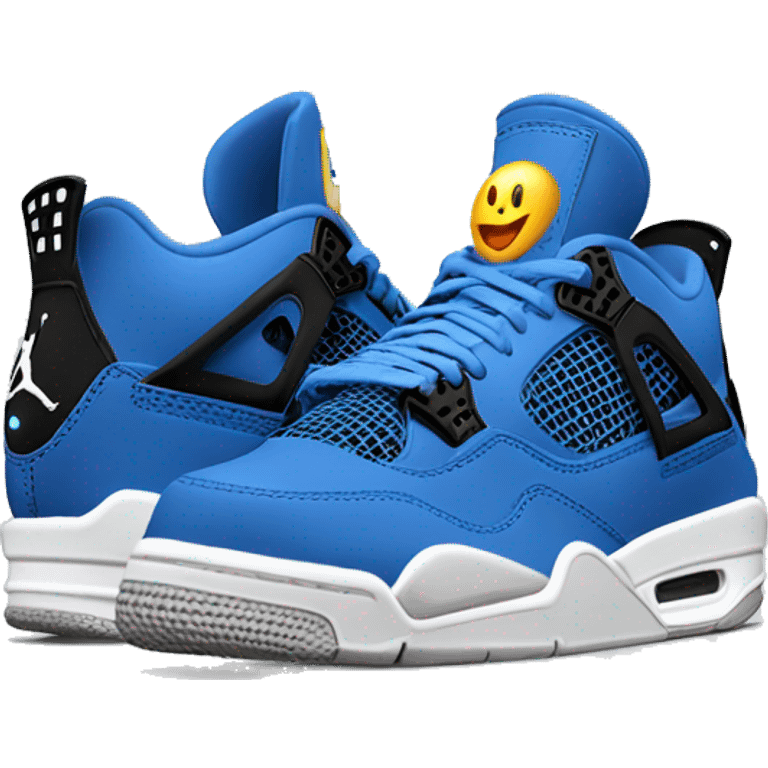 Jordan 4 blue thunders emoji