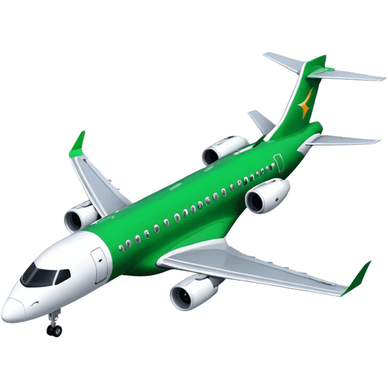 Embraer E-Jet - Embraer (Model Year: 2021) (Iconic colour: Green with white) emoji