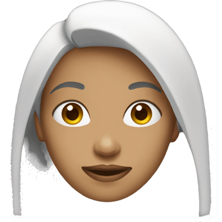 women in wgite tone emoji