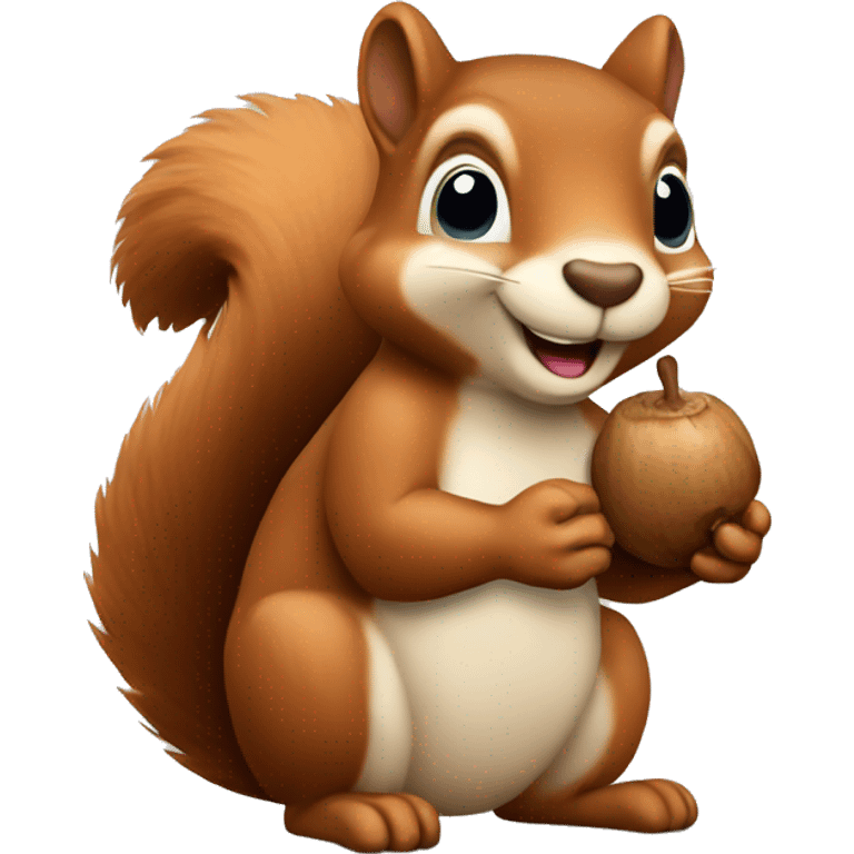 squirrel holding an acorn emoji
 emoji